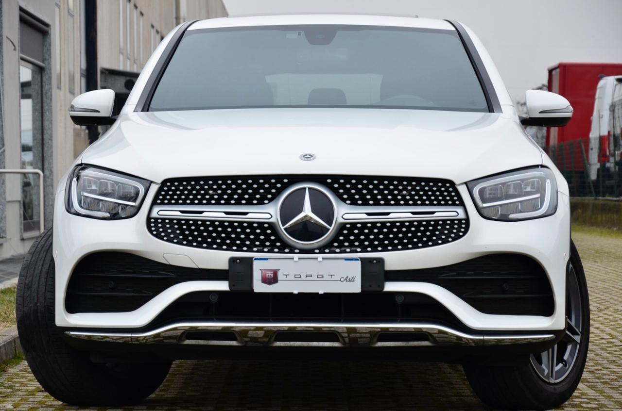 MERCEDES-BENZ GLC COUPE 200d PREMIUM 4MATIC 163cv AUTO, IVA ESPOSTA, UNICO UTILIZZATORE, SERVICE MERCEDES, TETTO, SOSPENSIONI PNEUMATICHE, NAVI, RETROCAMERA, PERMUTE