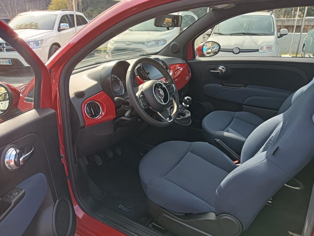 Fiat 500 1.0 Hybrid Red