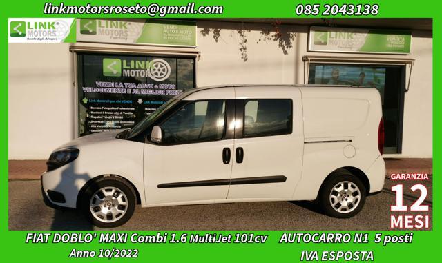 FIAT Doblo MAXI Kombi N1 5posti 1.6 MJT 101CV VENDUTA