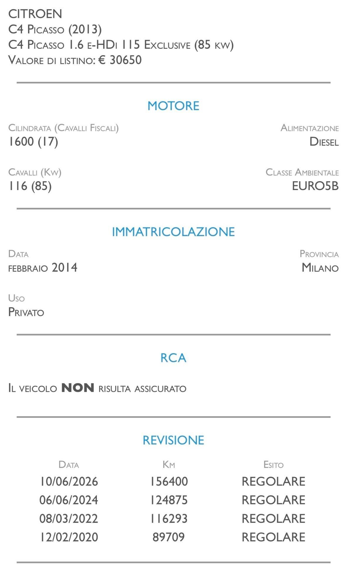 Citroen C4 Picasso 1.6 e-HDi 115 Exclusive