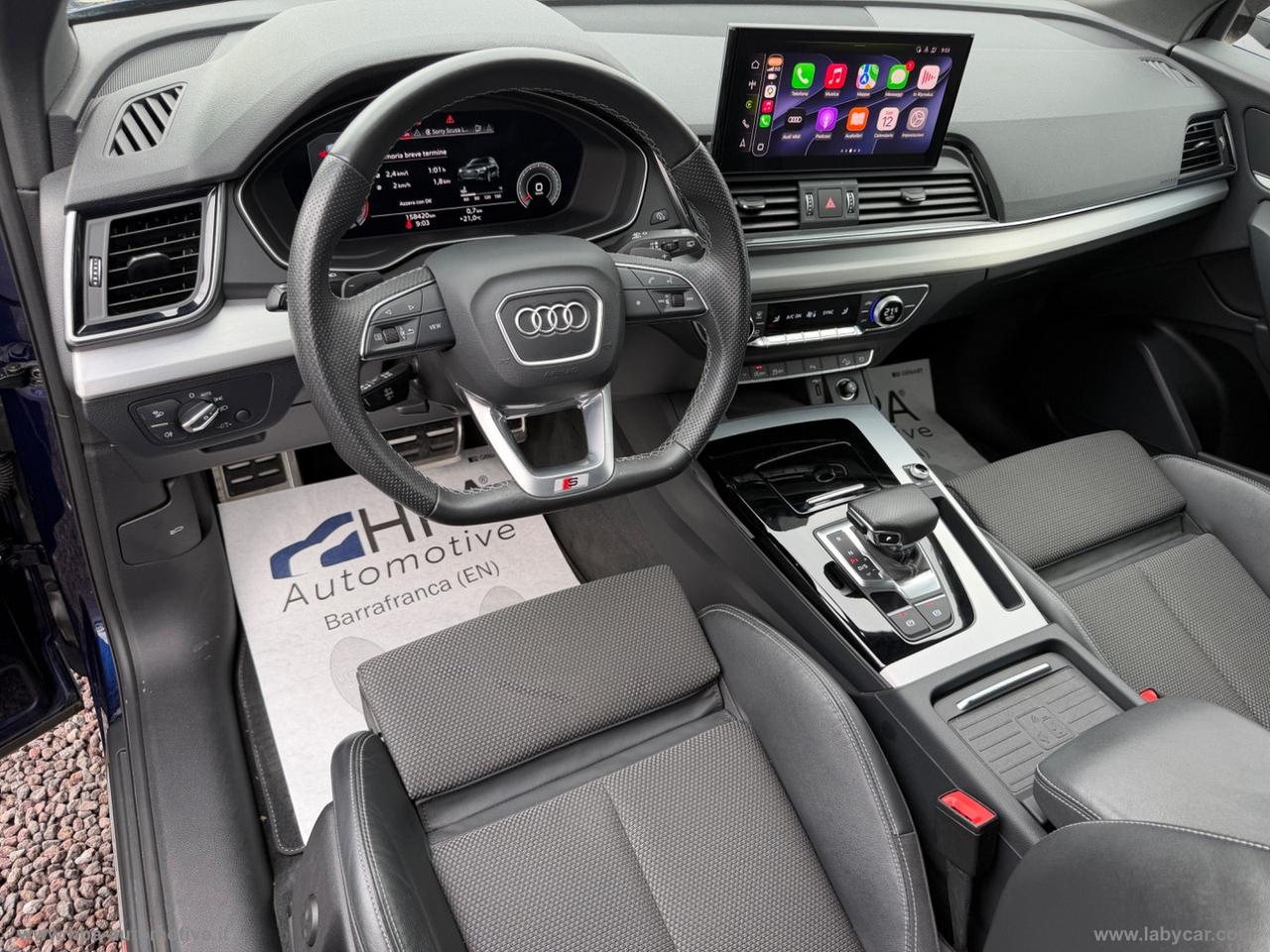 AUDI Q5 2.0TDI mild hybrid S-tronic S-line FULL LED PELLE NAVI BLACK EDITION CARPLAY