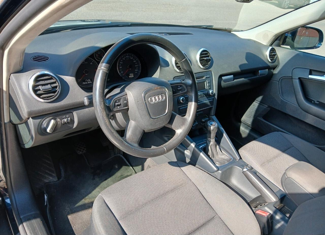 AUDI A3 1.600 TDI 90cv 5porte Km126.000