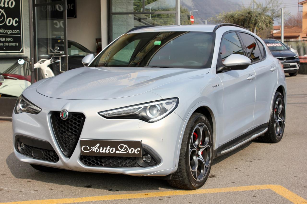 Alfa Romeo Stelvio 2.2 Turbodiesel 210 CV AT8 Q4 Veloce PELLE NAVY BAULE ELETT.