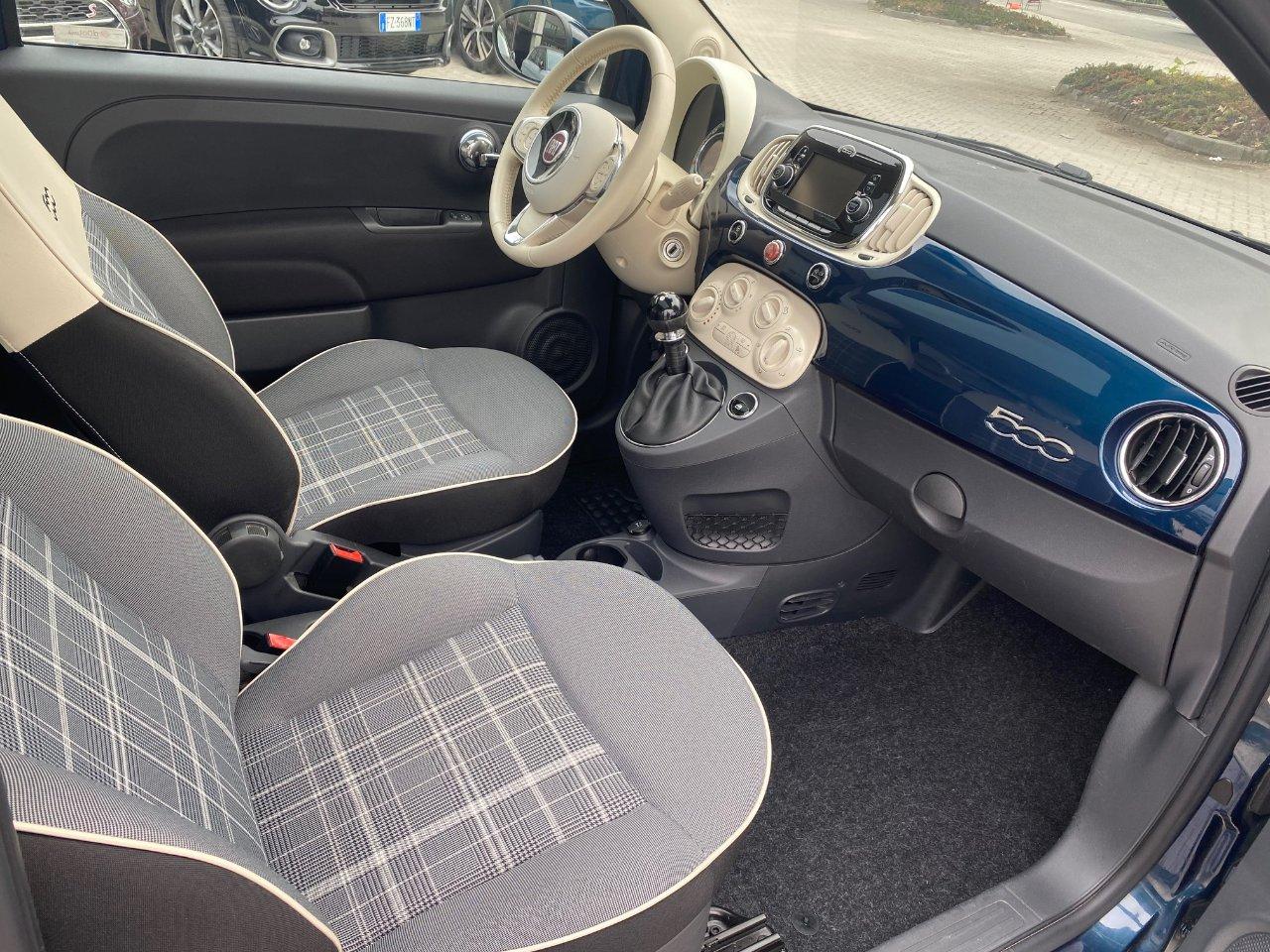 Fiat 500 1.2 Lounge 69cv tetto Interno Bicolore!
