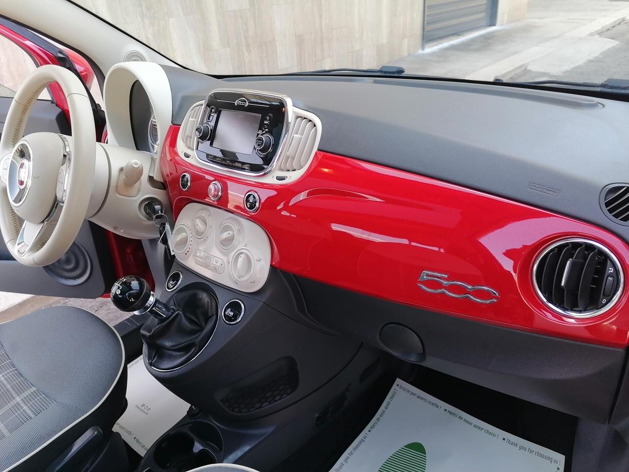Fiat 500 1.2 BENZINA LOUNGE 51KW TETTO PANORAMICO 12/2015