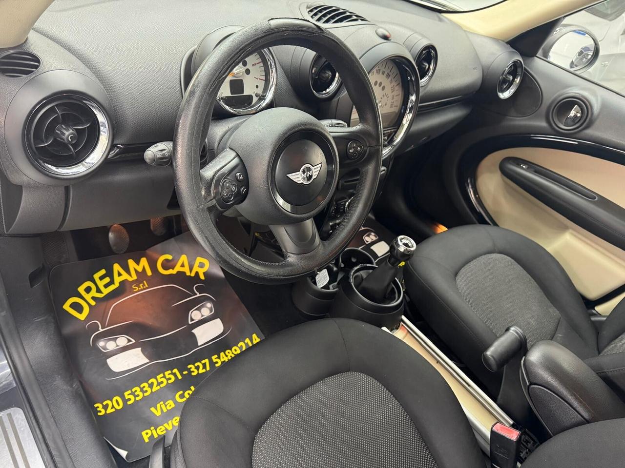 Mini Cooper D Countryman 1.6 diesel 111Cv -Ok Neopatentati