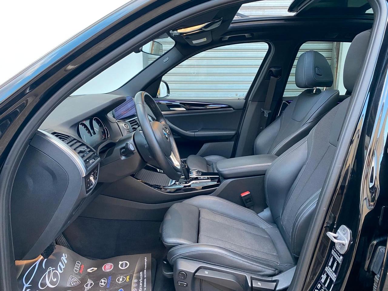 BMW X3 20D X-DRIVE X-LINE MHEV 48V 190CV TETTO PELLE CAM ANNO 2021