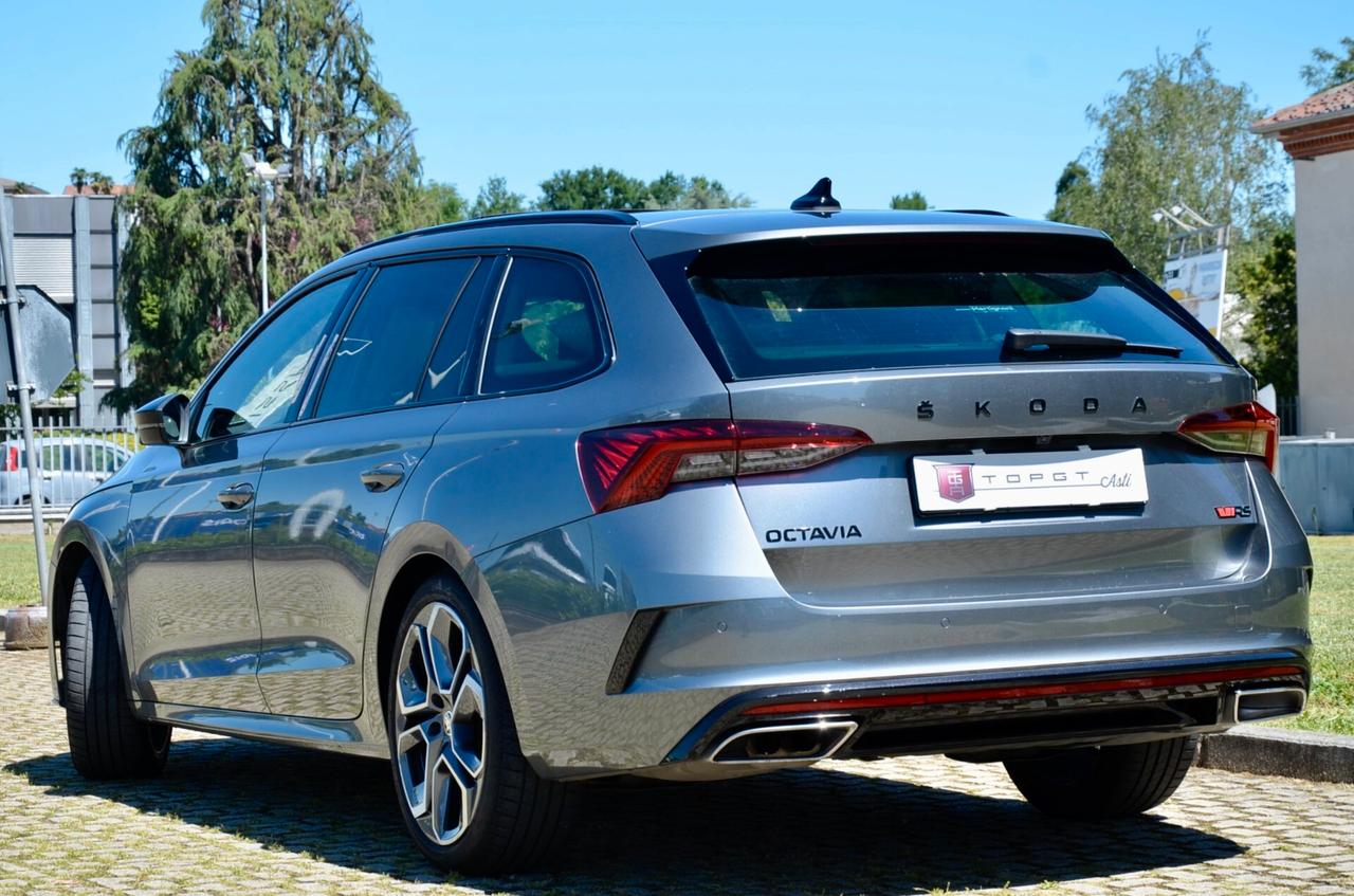 SKODA OCTAVIA WAGON 2.0 TDI EVO RS 200cv DSG, UNICOPROPRIETARIO, UFF ITALIANA, SERVICE SKODA, EURO 6D, TETTO, MATRIX, 19″, PERMUTE