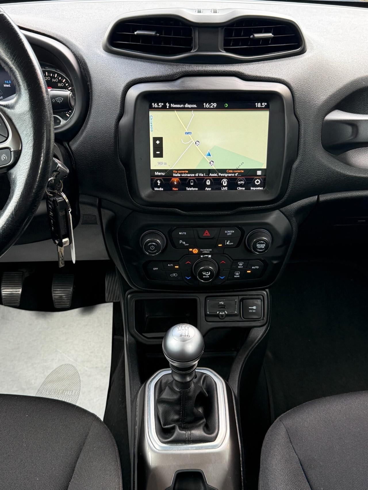 "PERFETTA"Jeep Renegade 1.6 Mjt 120 CV Limited