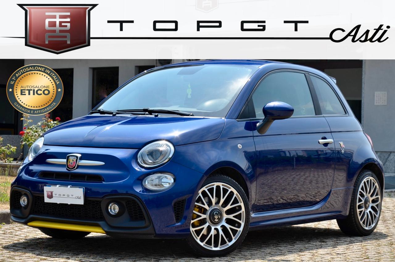ABARTH 595 1.4 T-JET 145cv MANUALE, UFF ITALIANA, EURO 6D, BLU PODIO, LUCI AMBIENTE, 17", PERMUTE