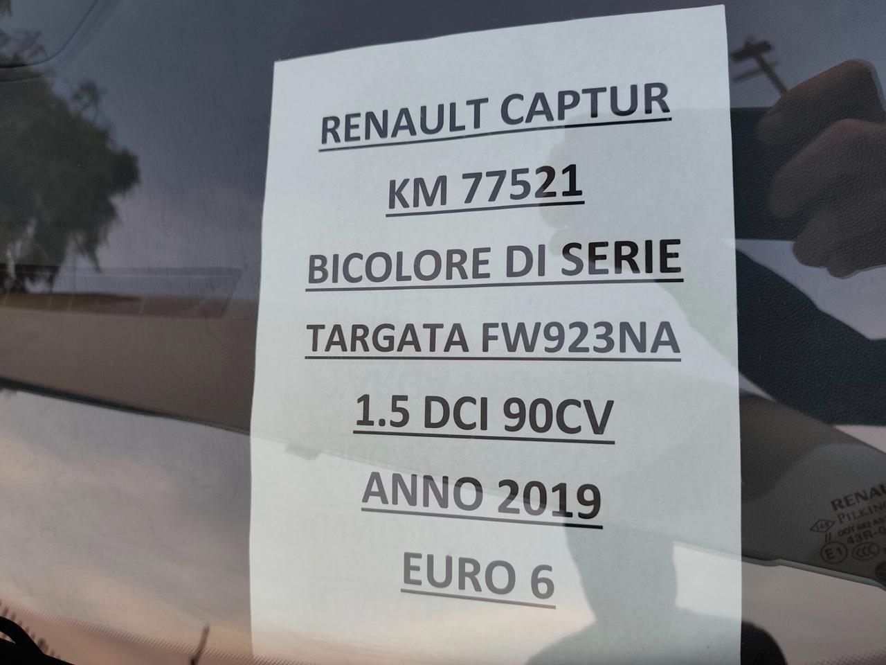 Renault Captur 1.5 dCi 90 CV km 77000