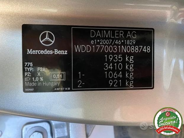 MERCEDES-BENZ A 180 d Automatic Sport Tetto Navi