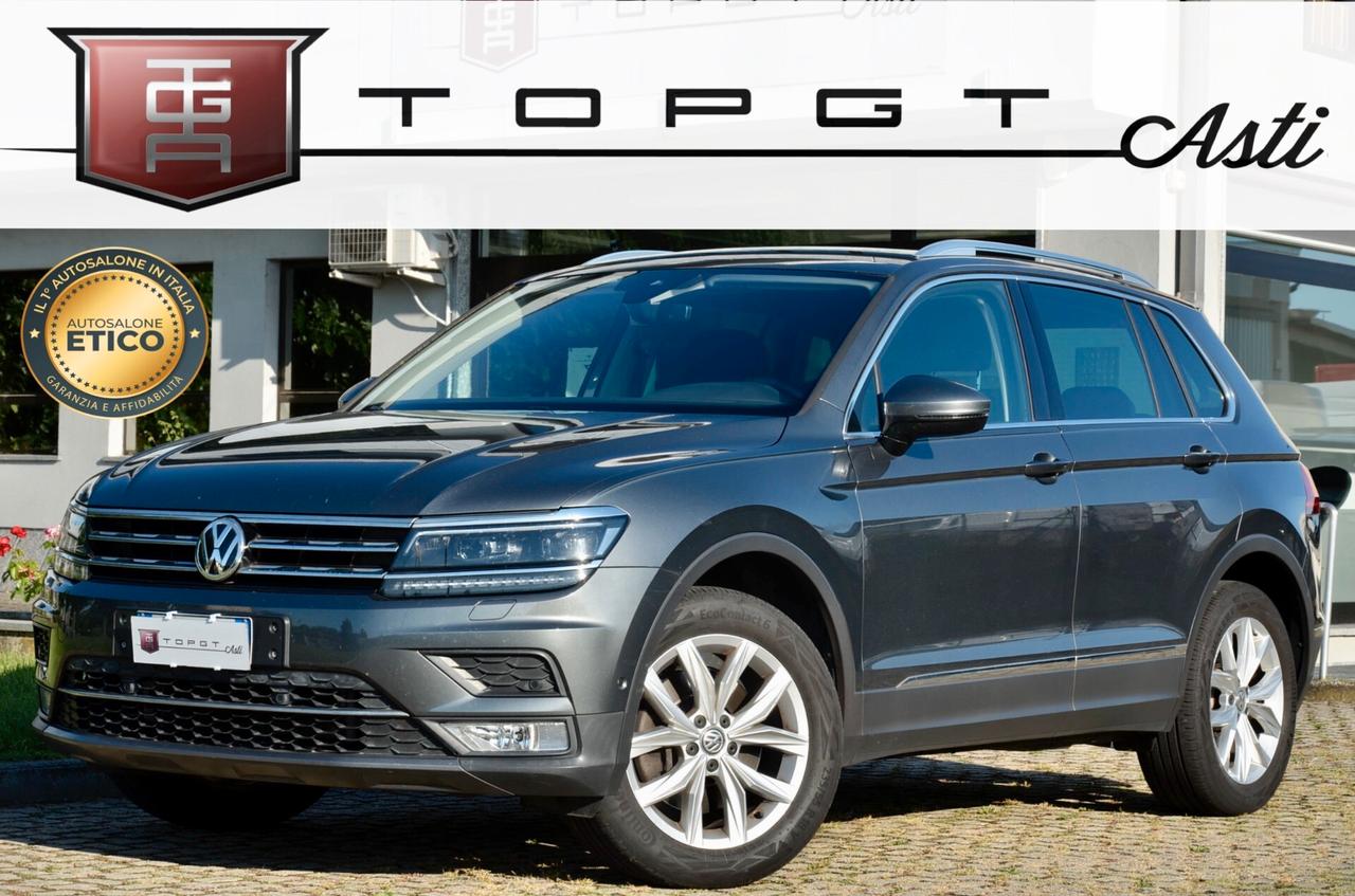 VOLKSWAGEN TIGUAN 2.0 TDI EXECUTIVE 4MOTION 190cv DSG, UFF ITALIANA, TUTTI SERVICE UFF VW, EURO 6B, NAVI, RETROCAMERA, PERMUTE