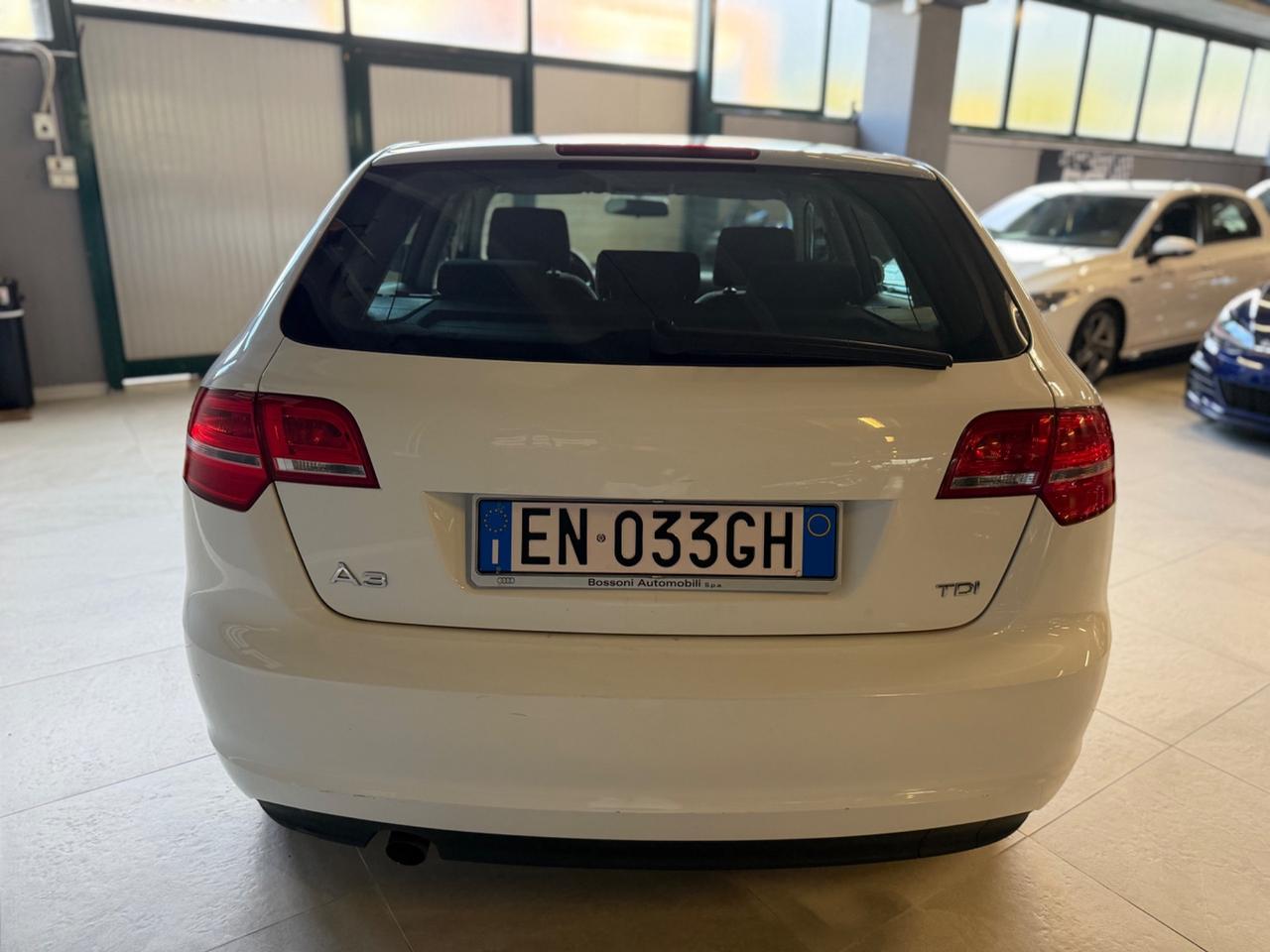 Audi A3 SPB 1.6TDI ATTRACTION NEOPAT KMCERT GARANZ