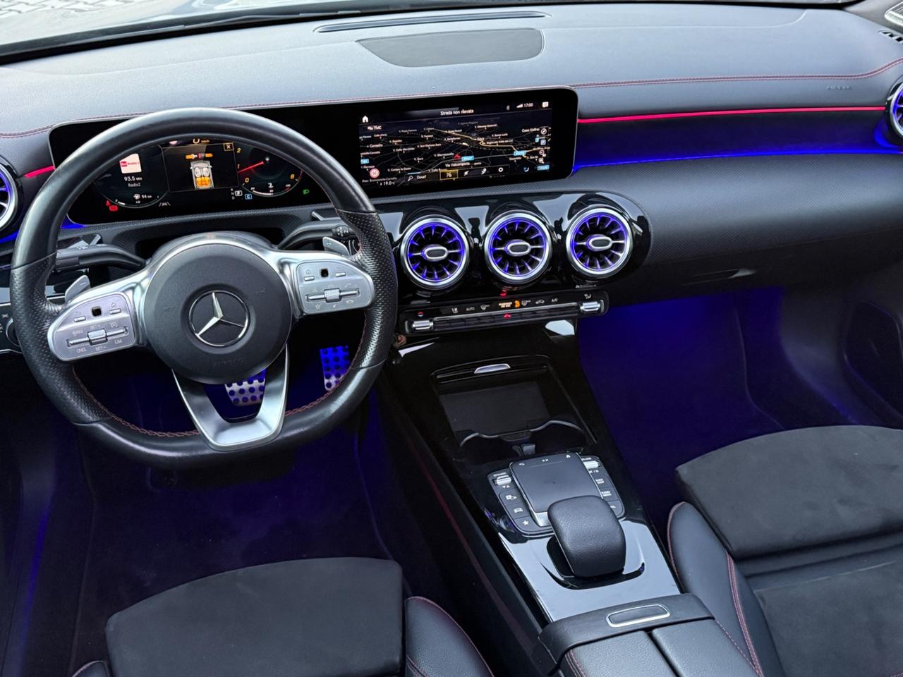 MERCEDES BENZ CLASSE CLA 250 BENZINA TETTO FULL FULL GRIGIO OPACO UNICOPROPRIETARIO TAGLIANDI MERCEDES BENZ 2021