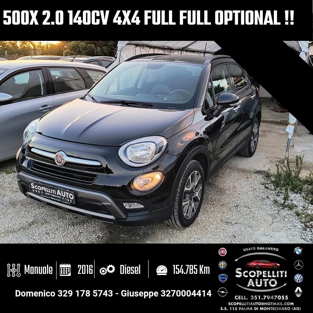 Fiat 500X 2.0 MultiJet 140 CV 4x4 full optional