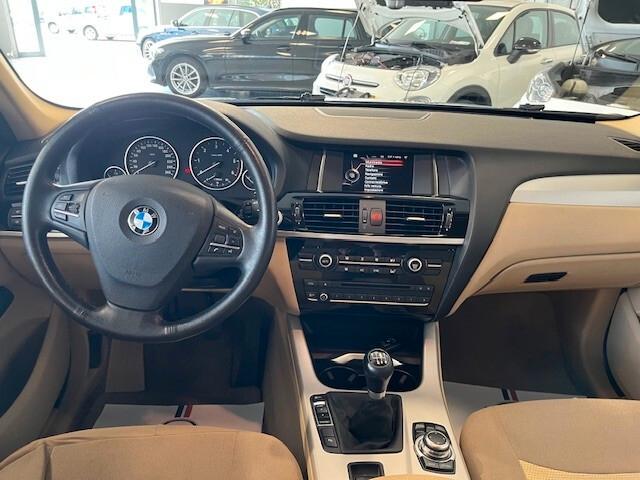 Bmw X3 S DRIVE 18 D MANUALE