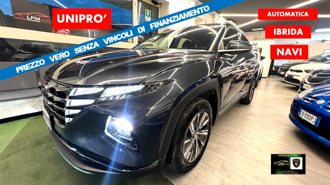 Hyundai Tucson 1.6 HEV AUTOM*NO VINCOLI FINANZIAM*CRONOL TAGL UNIPRO AZIENDALE