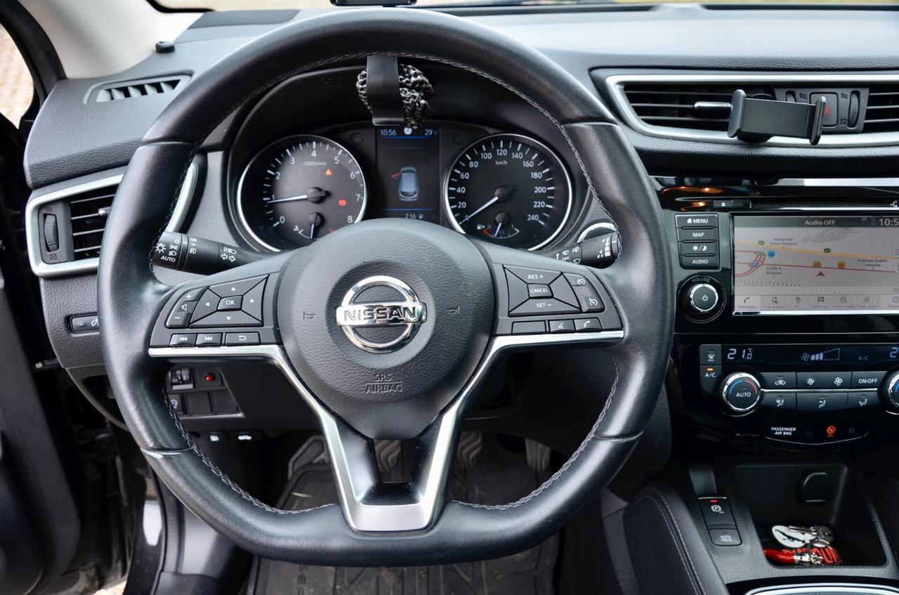 NISSAN QASHQAI 1.3 DIG-T N-CONNECTA 140cv, UNICOPROPRIETARIO, SERVICE NISSAN, EURO 6D, TETTO, NAVI, RETROCAMERA 360°, PERMUTE
