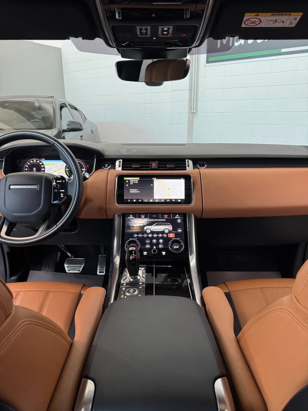 Land Rover Range Rover Sport HSE P400e Dynamic PHEV 2.0cc 404cv Tagliandi ufficiali Tetto apribile Gancio Traino
