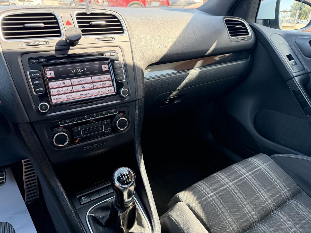 VOLKSWAGEN Golf 6 GTD 2.0 TDI UNIPRO' GARANTITA