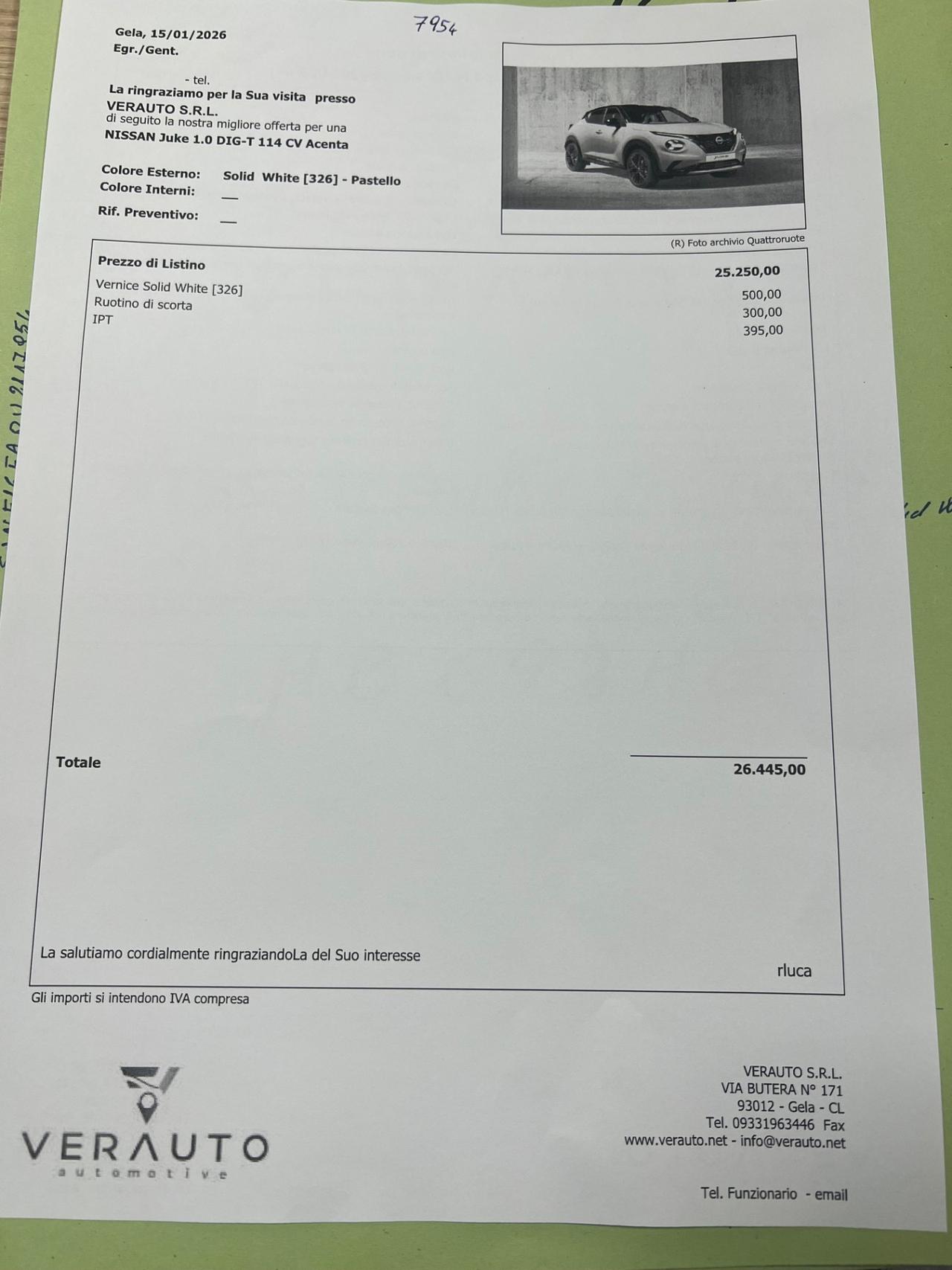 Nissan Juke 1.0 DIG-T 114 CV Acenta