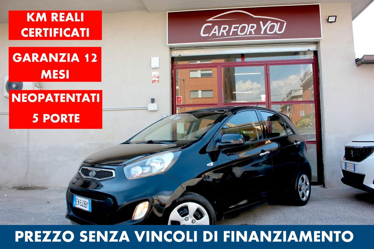 Kia Picanto *PREZZO VERO* 1.0 69 CV 5 PORTE GARANZIA 12 MESI POCHI KM REALI CERTIFICATI NEOPAT OK