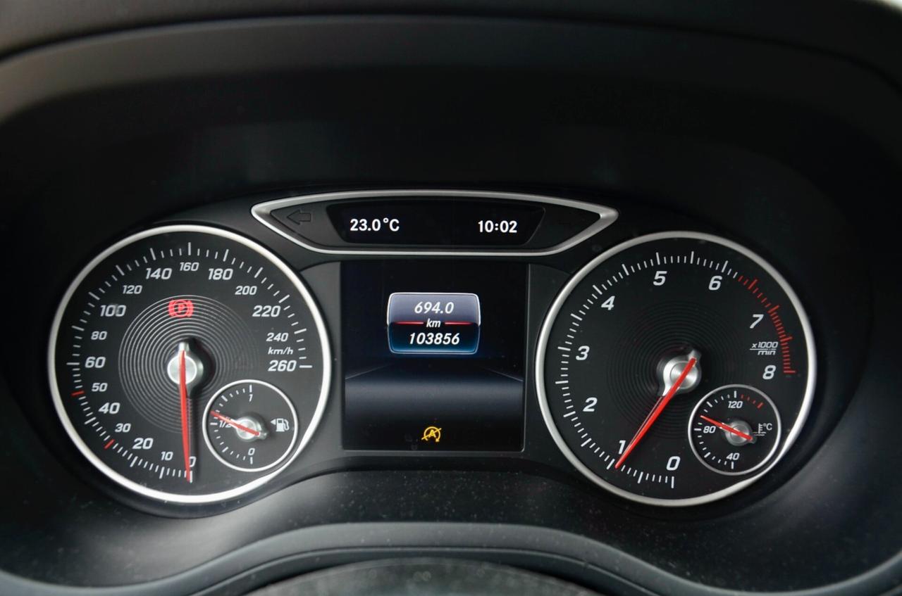 MERCEDES B180 1.6 SPORT 122cv MANUALE, EURO 6B, UFF ITALIANA, SERVICE DIMOSTRABILI, RETROCAMERA, PERMUTE
