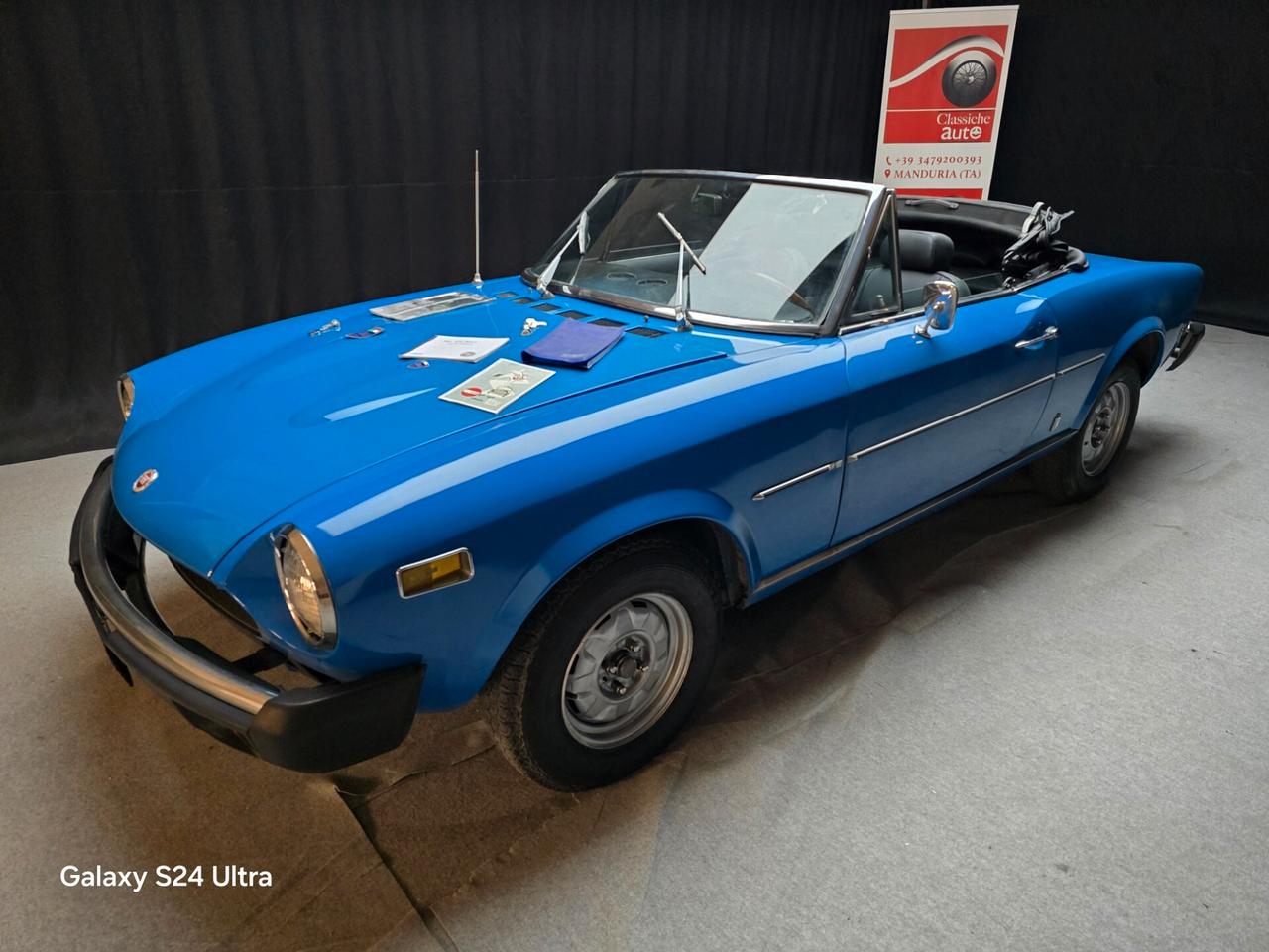 Fiat 124 Spider Sport 1.8cc anno 1976 certificata ASI con C.R.S.