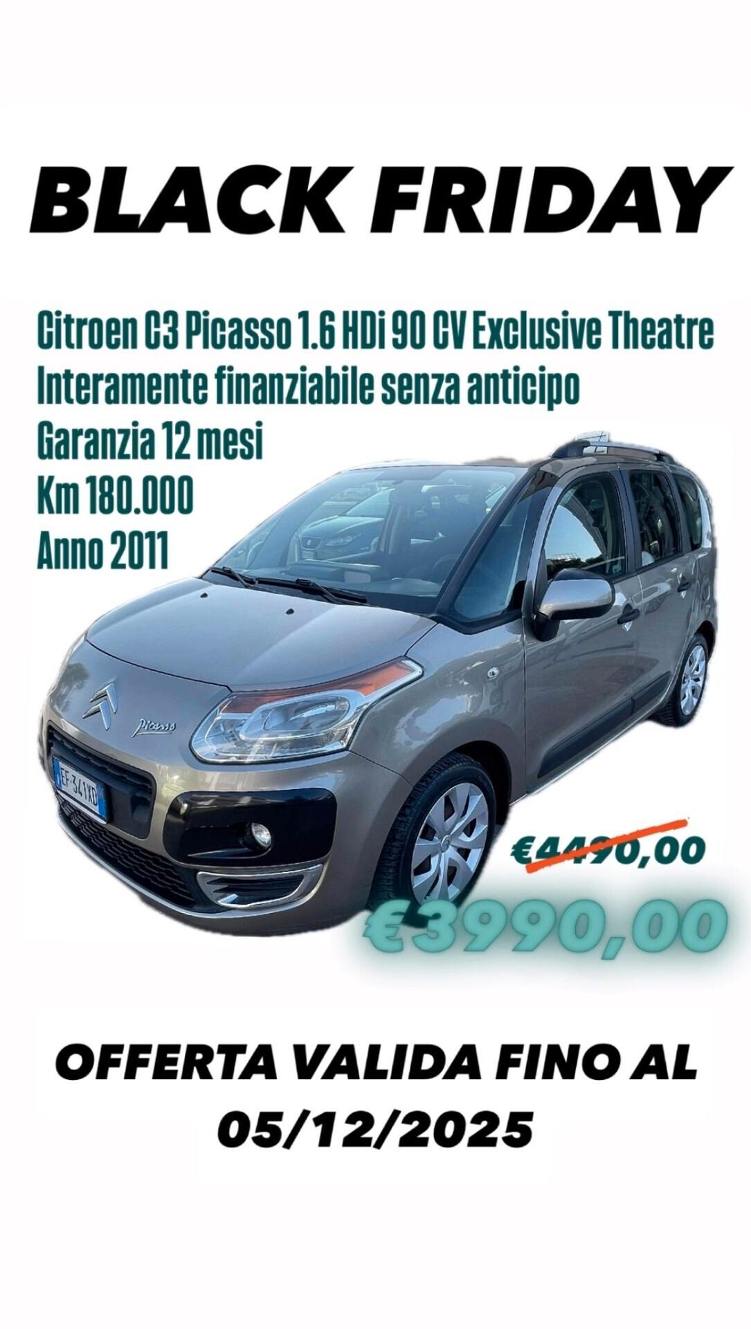 Citroen C3 Picasso C3 Picasso 1.6 HDi 90 Exclusive Theatre