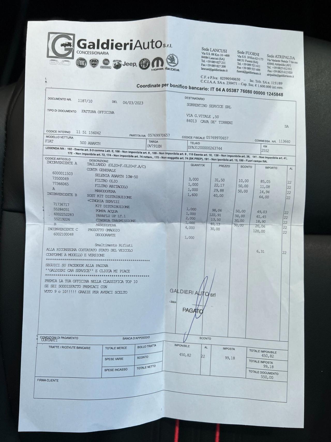 Abarth 500 1.4 T-Jet ''UNICA 4.000 Km/UNICO PROPRIETARIO''
