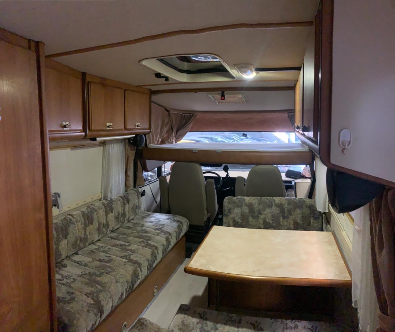 Fiat ducato Hymer 544 2.5cc turbo idrog. porta moto