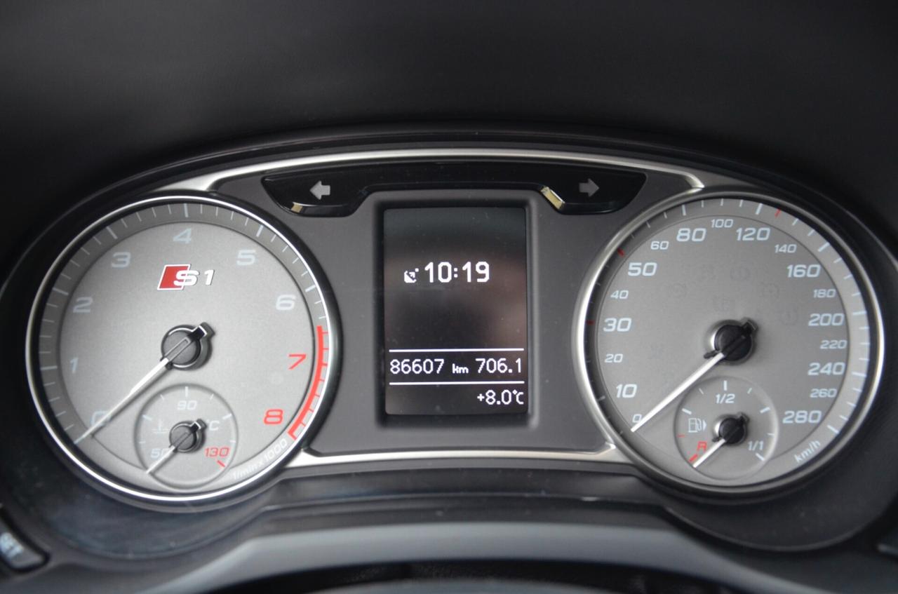 AUDI S1 SPORTBACK 2.0 TFSI QUATTRO 231cv 5p, UFF ITALIANA, SERVICE AUDI, SEDILI GUSCIO, PELLE, XENO, PERMUTE