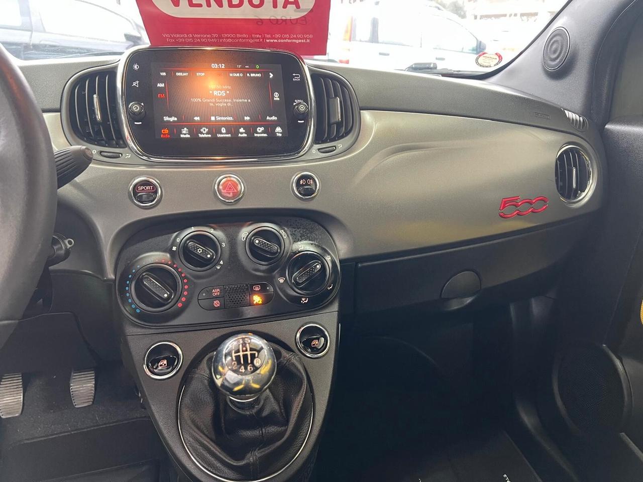 FIAT 500 S' 900 TURBO BENZINA 105CV