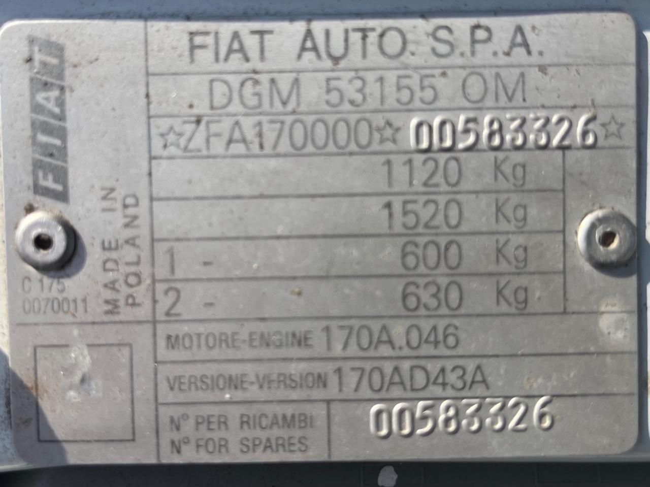 Fiat Cinquecento 700 cat ED