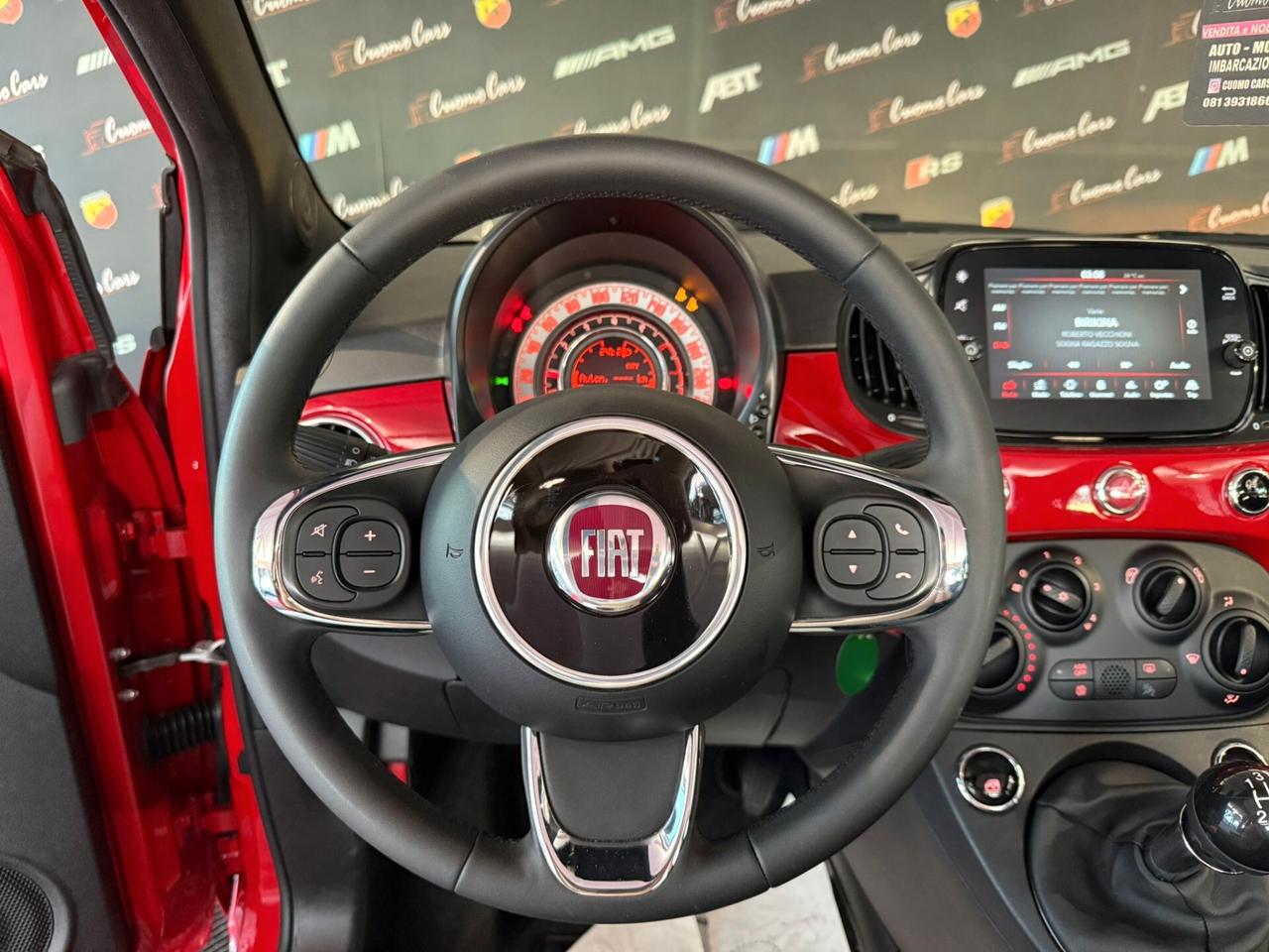 Fiat 500 C 1.0 Hybrid Red