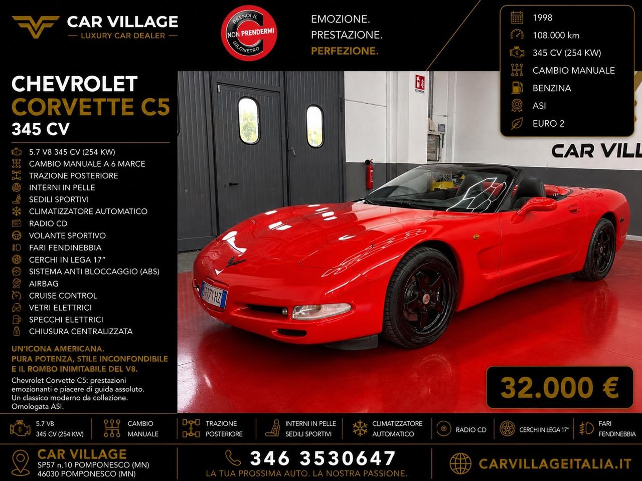 Chevrolet Corvette C5 5.7 V8 Cabrio