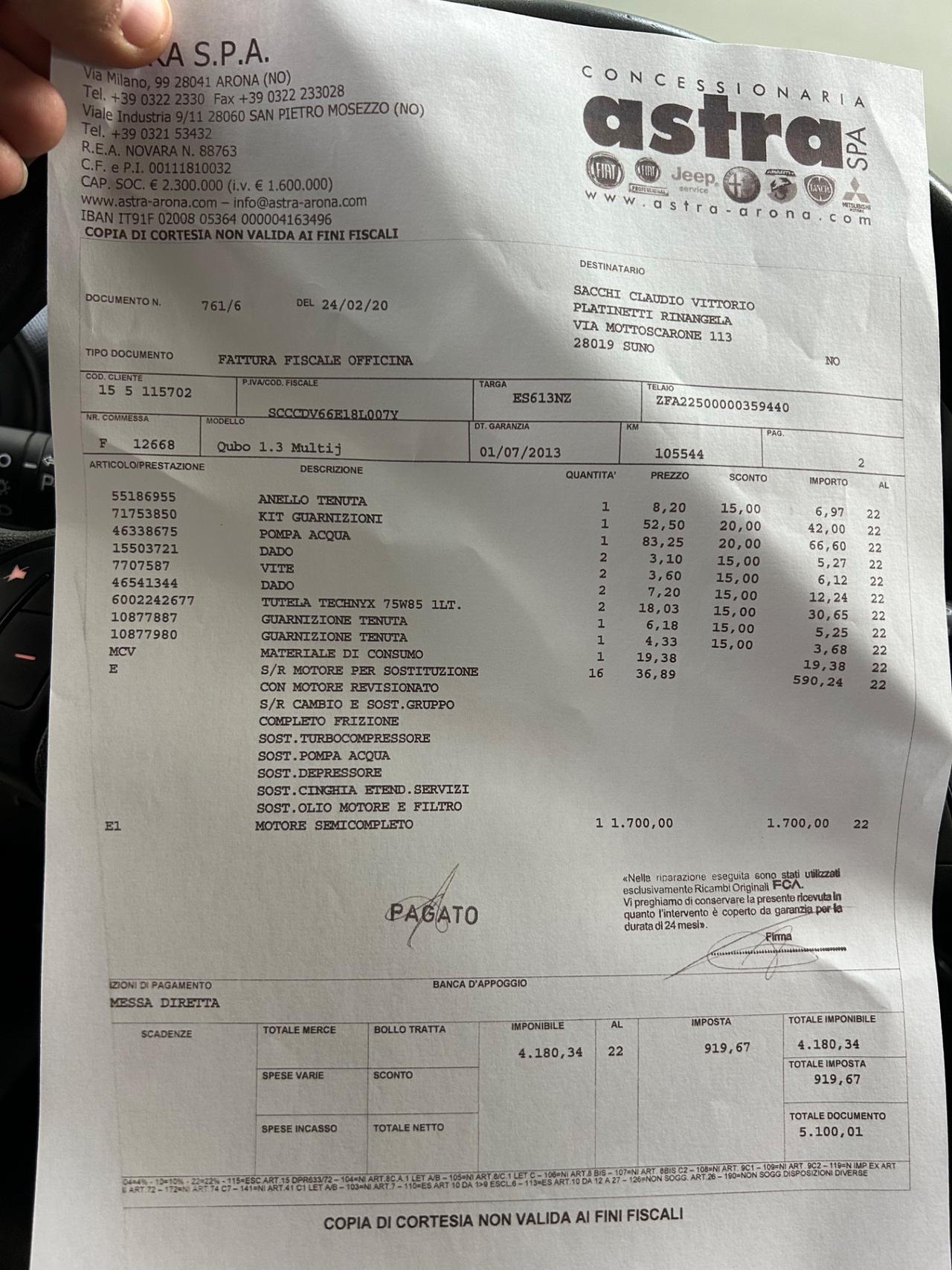 Fiat Qubo 1.3 MJT 75 CV Trekking