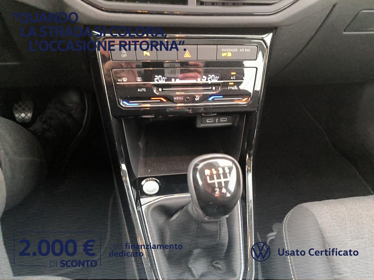 Volkswagen T-Cross 1.0 tsi life 95cv