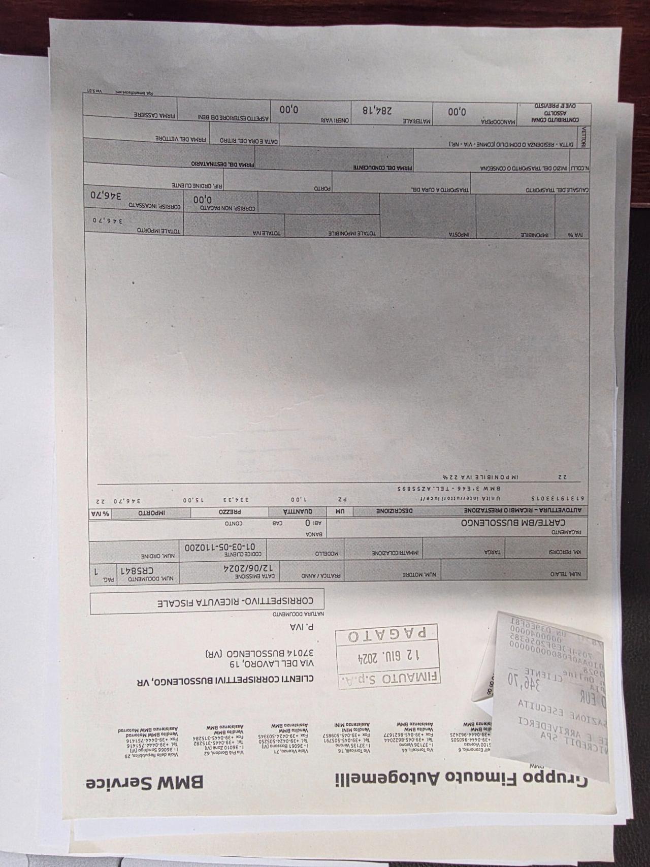 Bmw 328 328i 24V cat 4 porte