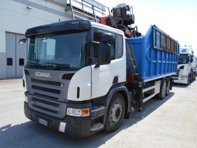 SCANIA P380 CASSONATO + GRU