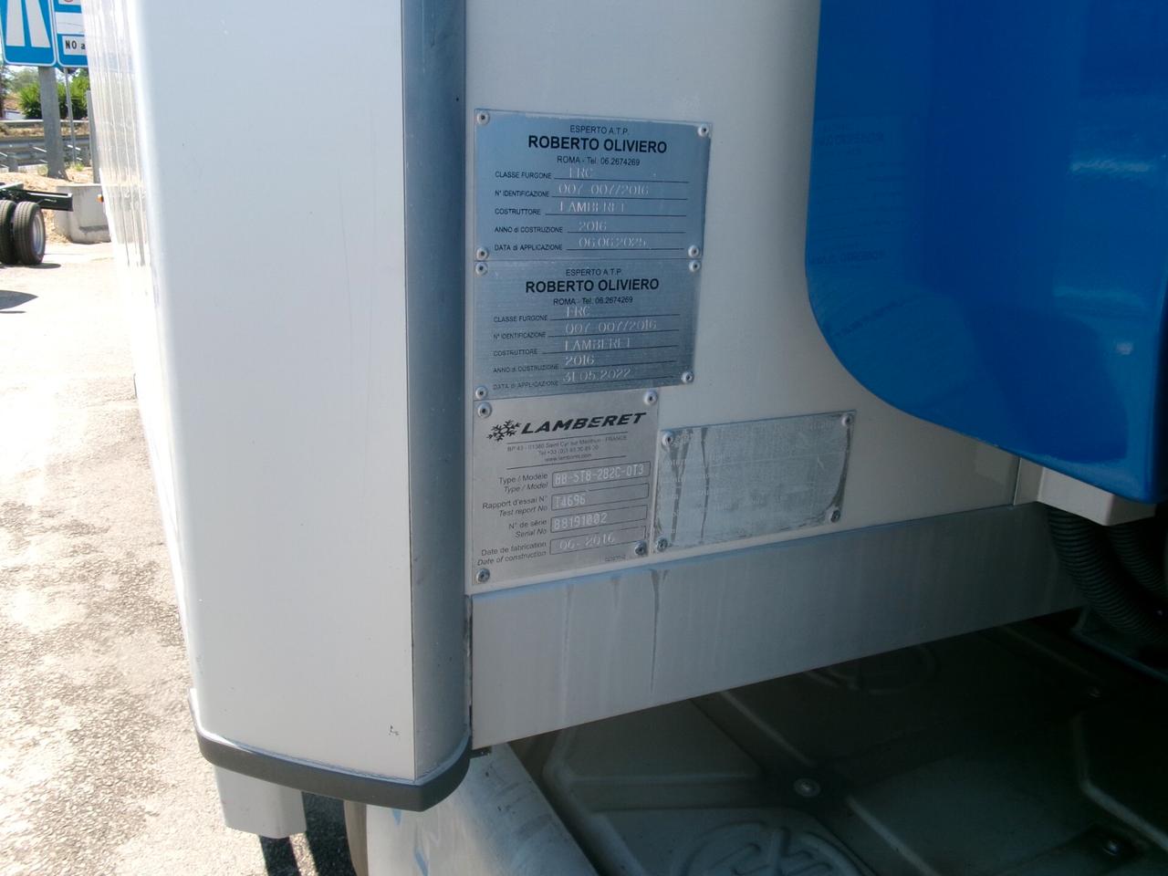 Volvo FL 160Q 280CV EURO 6 FRIGO FRC -20° 06/2028+PEDANA 15 PEDANE EPAL