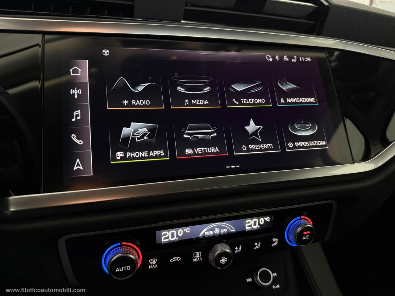 AUDI Q3 35 TDI S tronic 150CV Business KM 86.187 COCKPIT - TELECAMERA - LED