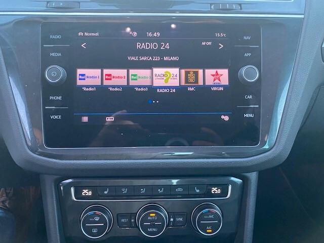 VOLKSWAGEN TIGUAN 2.0 TDI SCR 4MOTION ADVANCED - 24 MESI GARANZIA EUROPEA