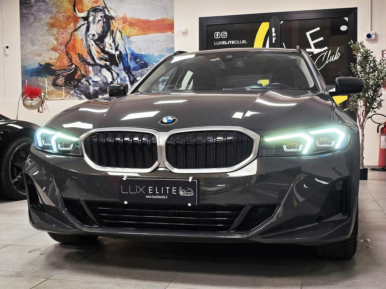 Bmw 320 320D G21 TOURING 48V MHEV ADVANTAGE _ SERVICE BMW _ TETTO FULL GLASS _ FULL LED _ DRAVIT GREY METALLIC
