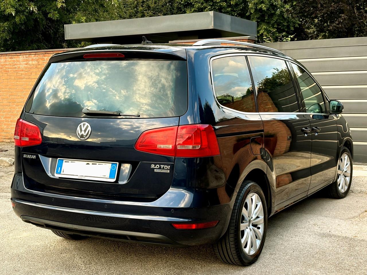 VW SHARAN 2.0D 6m-7POSTI-Pelle,Tetto-2014