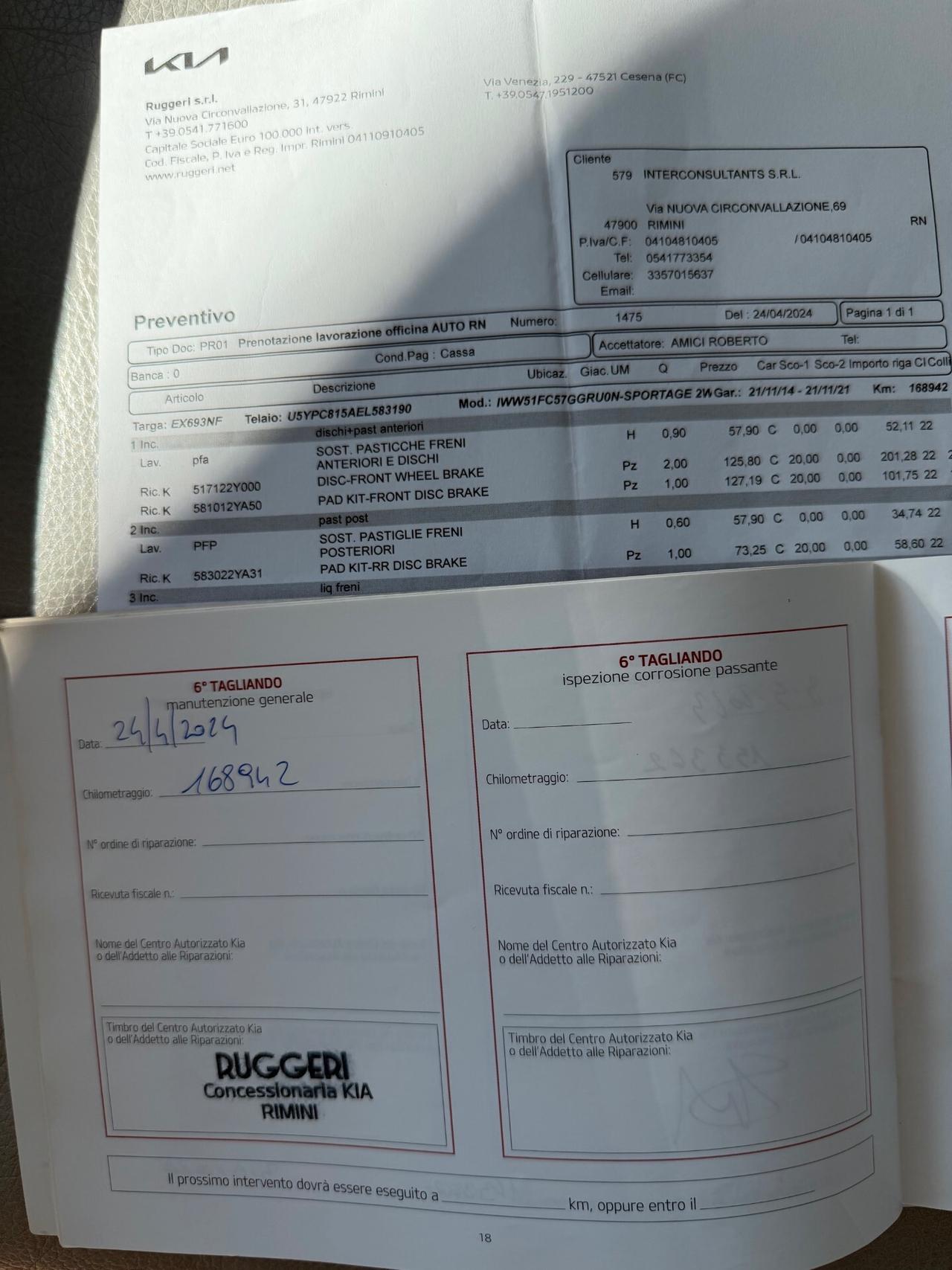 Kia Sportage 1.7 CRDI VGT 2WD Class/KM DOC1 PROP.