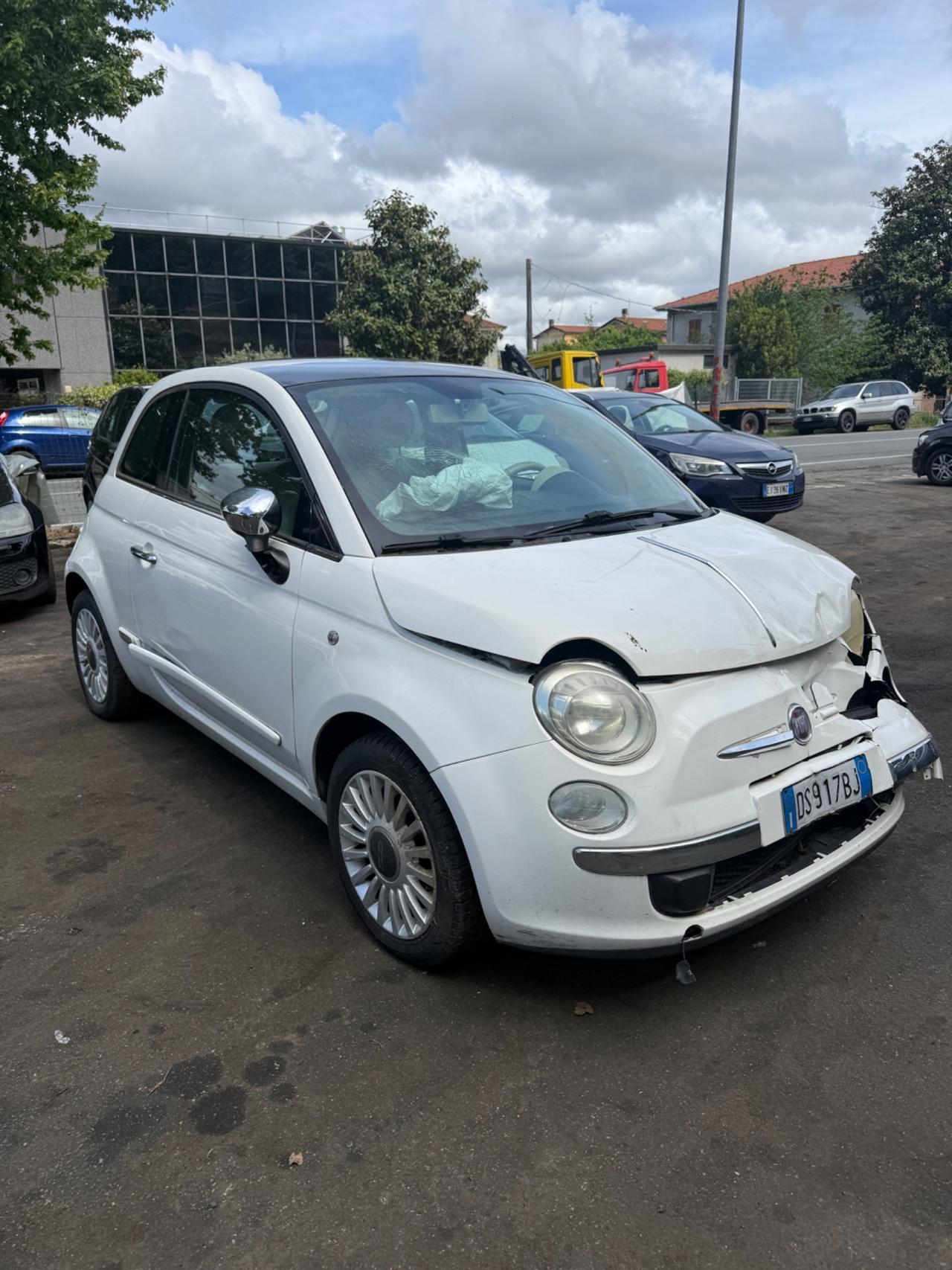 Fiat 500 1.2 BENZINA MARCIANTE INCIDENTATA – OTTIMA DA RIPRISTINO