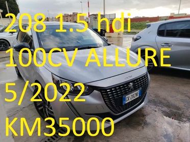 Peugeot 208 1.5 HDI 100CV ALLURE **PREZZO REALE**UNIPRO'**