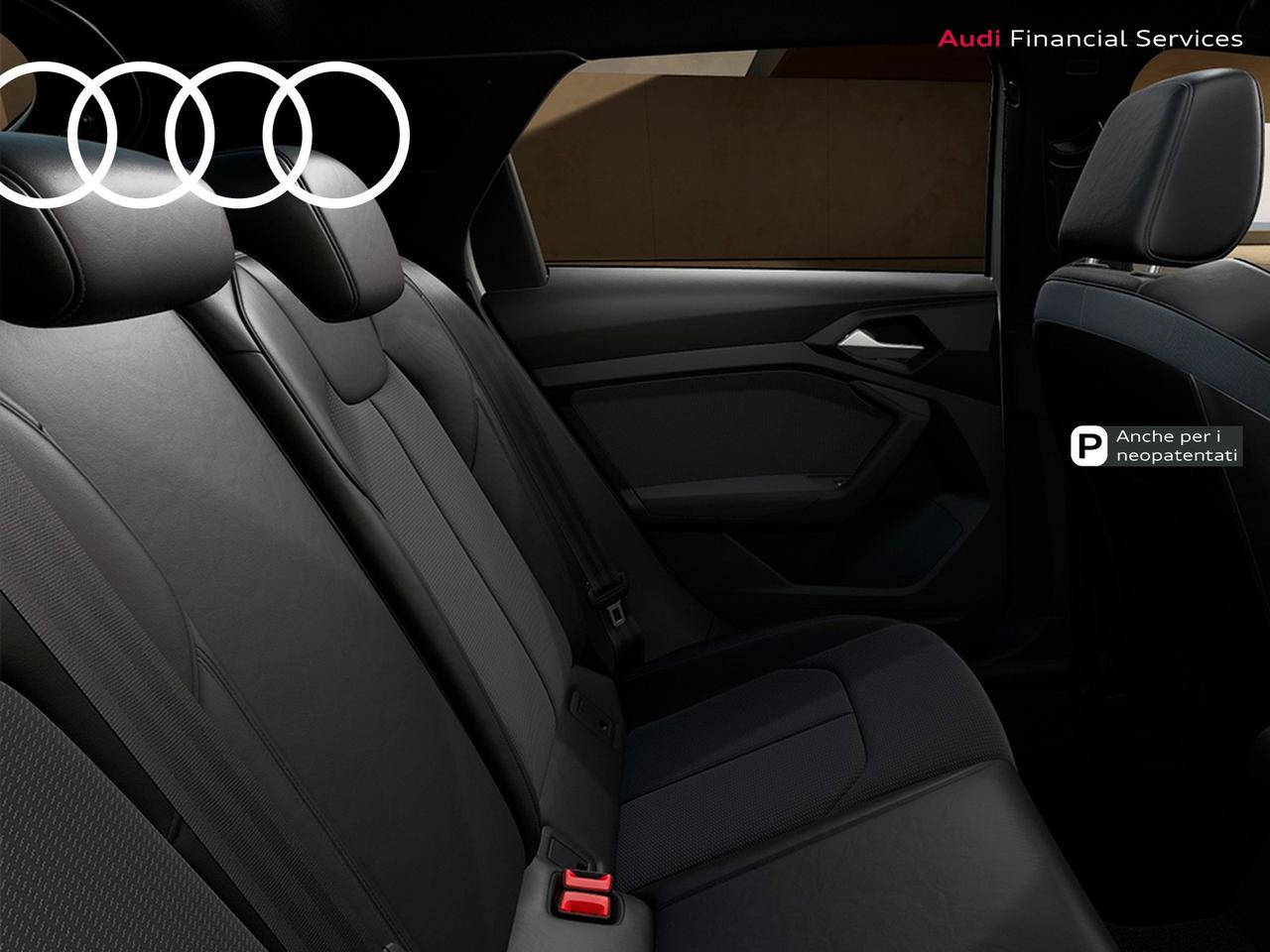 Audi A1 sportback 30 1.0 tfsi identity black 116cv s-tronic